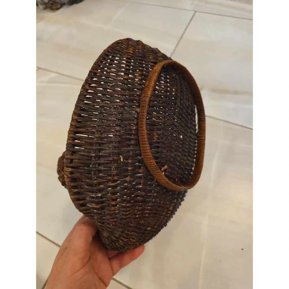 Vintage Antique Duck Shaped‎ Basket E2